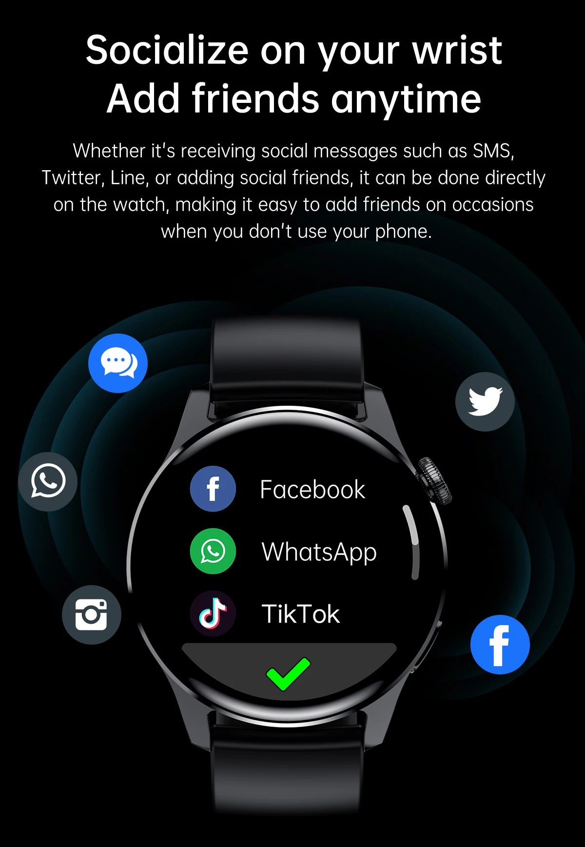 ⌚ WELAIDE W4 – Montre Connectée de Santé & Fitness | Écran OLED HD 1.43" | Appels Bluetooth & Suivi Cardiaque