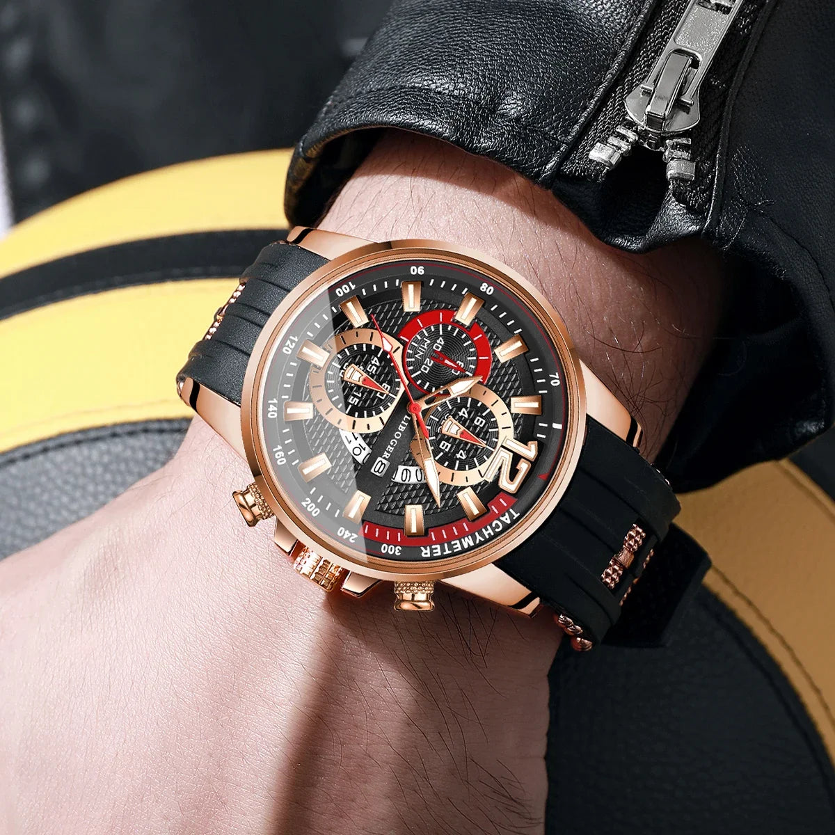 Montre Homme YOLAKO – Élégance Arabe & Style Sport Chic