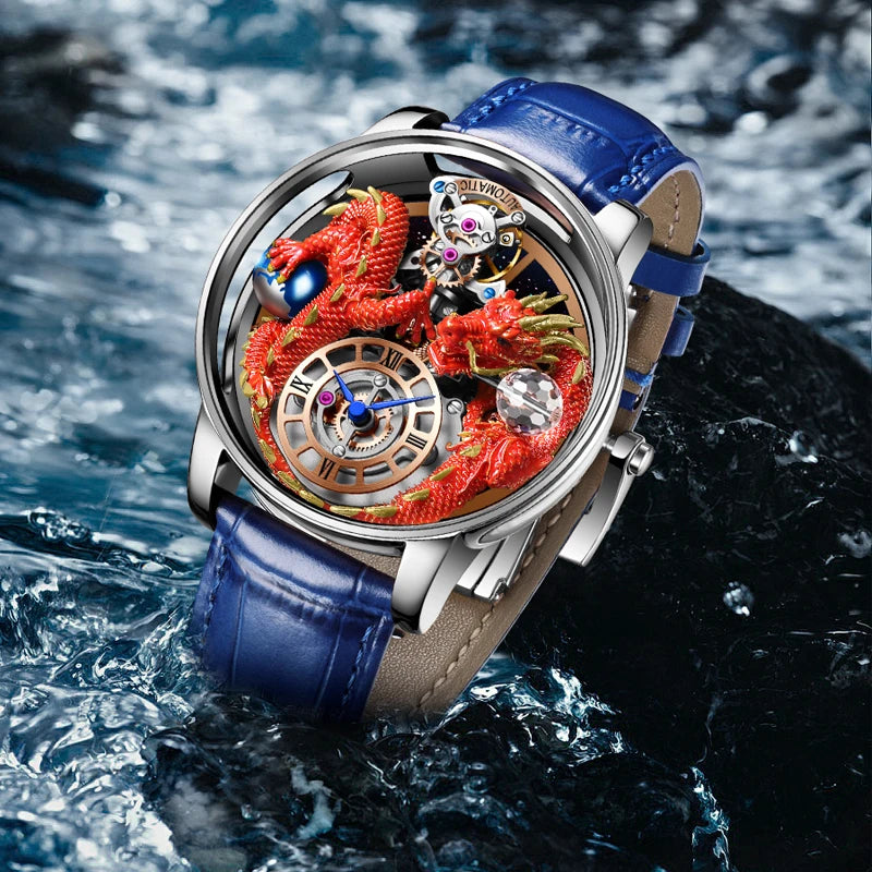 ⌚Montre Homme PINDU Design 2025 💎 Tourbillon Diamant | Verre Saphir • Étanche • Luxe Moderne