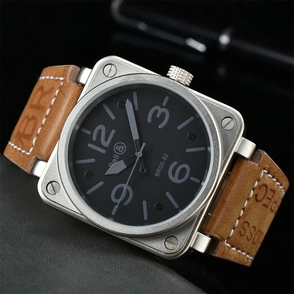 🛩️ Montre Automatique Homme 2025 – Édition Limitée Aviation BR03-92