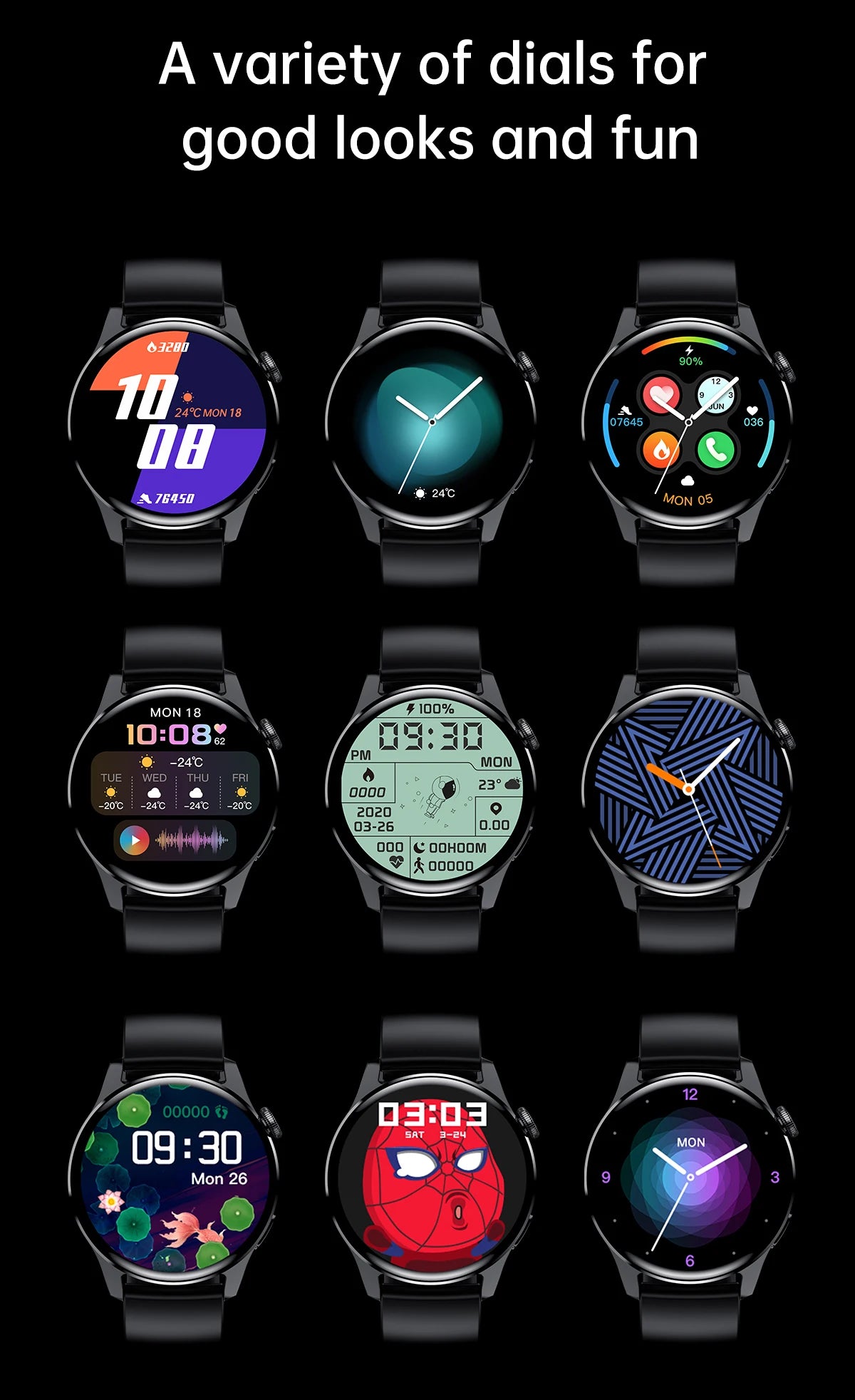 ⌚ WELAIDE W4 – Montre Connectée de Santé & Fitness | Écran OLED HD 1.43" | Appels Bluetooth & Suivi Cardiaque