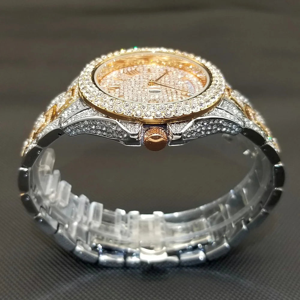 💎 Montre UNIGUET DR04 – Montre-bracelet Diamant Luxe Plaquée Or 18 Carats