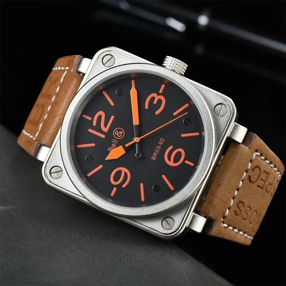 🛩️ Montre Automatique Homme 2025 – Édition Limitée Aviation BR03-92