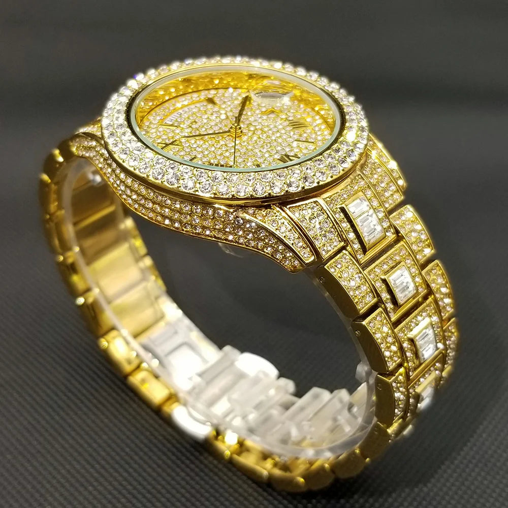 💎 Montre UNIGUET DR04 – Montre-bracelet Diamant Luxe Plaquée Or 18 Carats