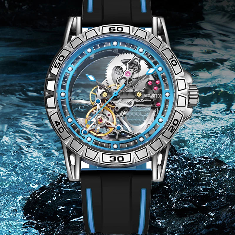 ⌚ MUSANFIGO 6026C – Montre Mécanique Automatique Édition Limitée à Cadran Squelette