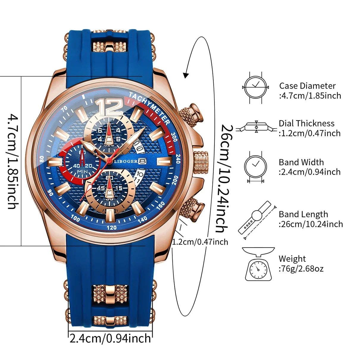 Montre Homme YOLAKO – Élégance Arabe & Style Sport Chic