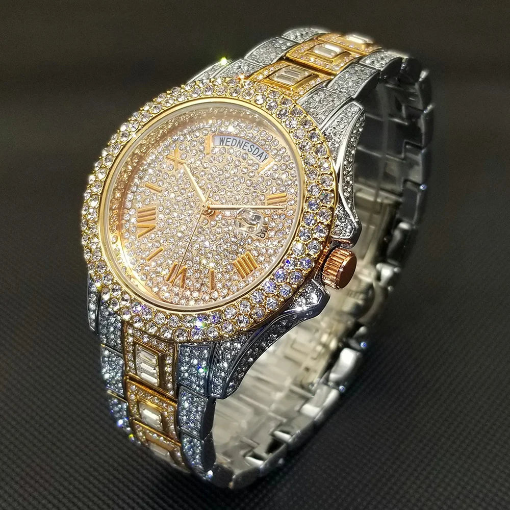 💎 Montre UNIGUET DR04 – Montre-bracelet Diamant Luxe Plaquée Or 18 Carats