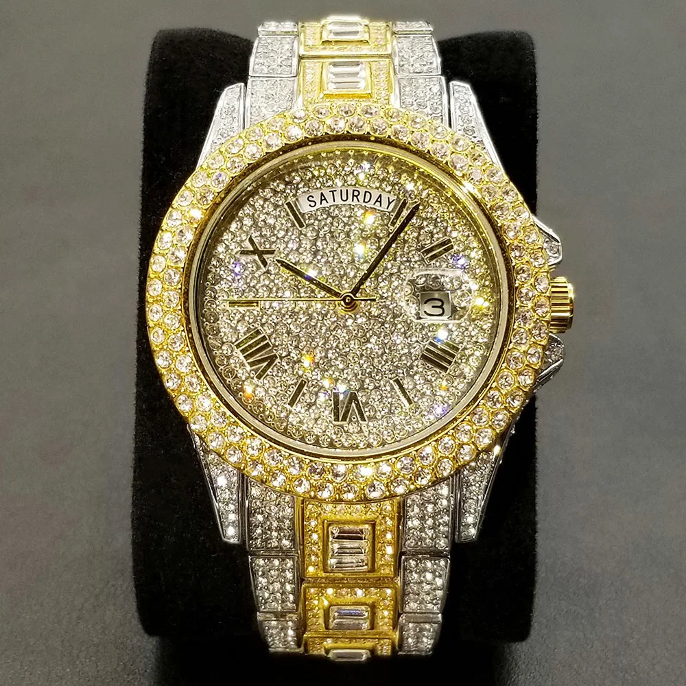 💎 Montre UNIGUET DR04 – Montre-bracelet Diamant Luxe Plaquée Or 18 Carats