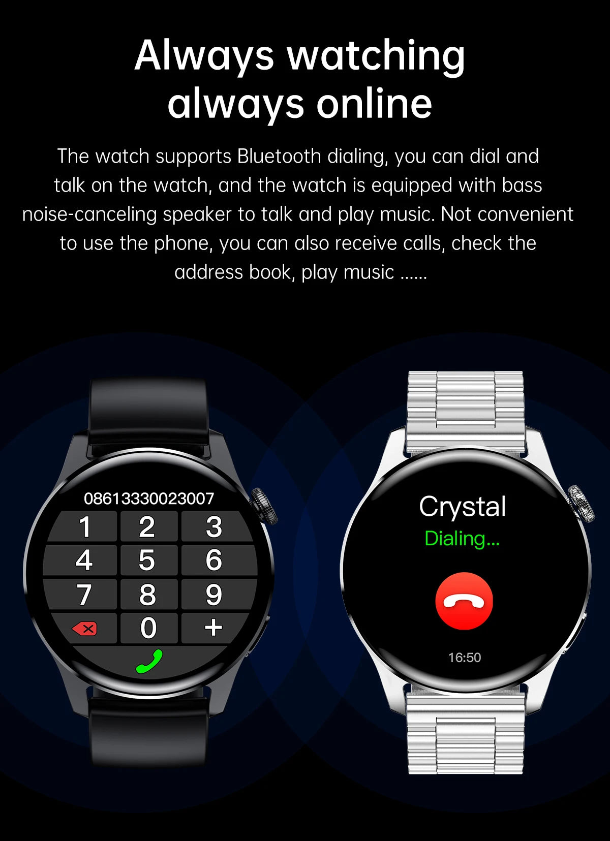 ⌚ WELAIDE W4 – Montre Connectée de Santé & Fitness | Écran OLED HD 1.43" | Appels Bluetooth & Suivi Cardiaque