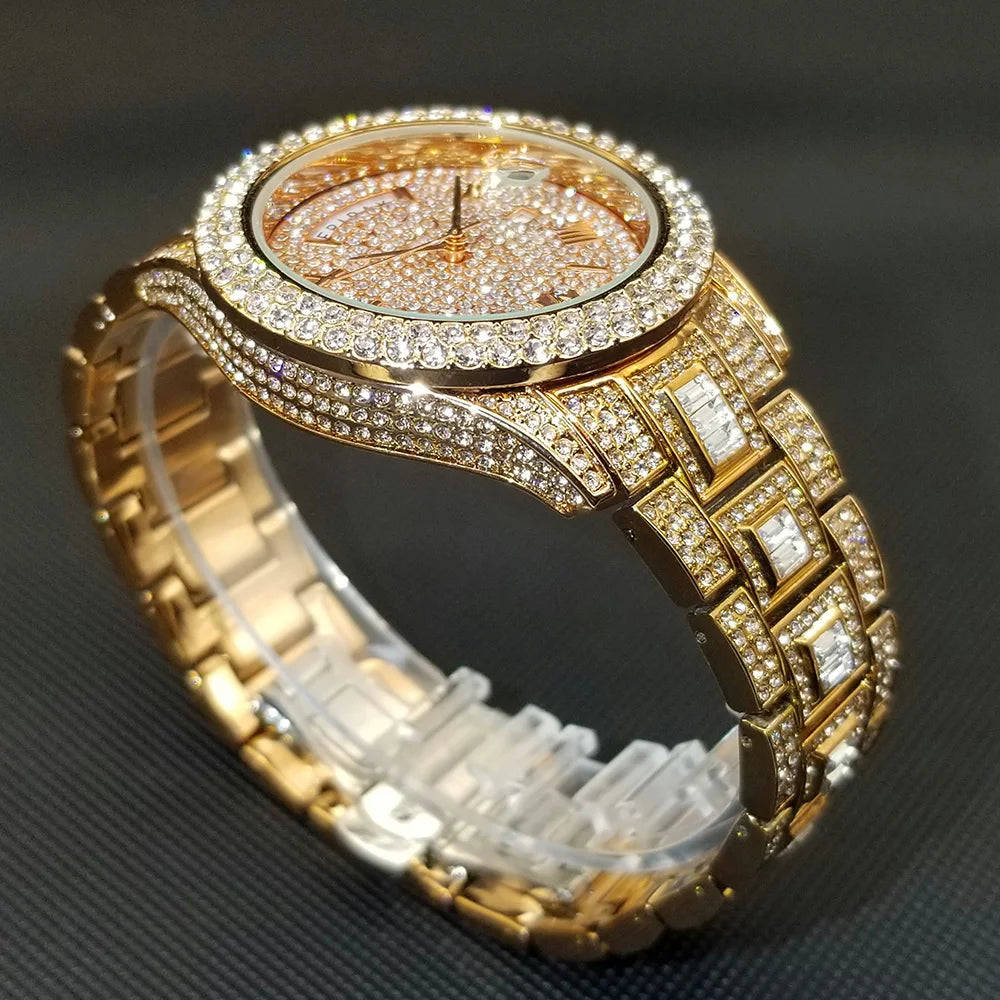 💎 Montre UNIGUET DR04 – Montre-bracelet Diamant Luxe Plaquée Or 18 Carats