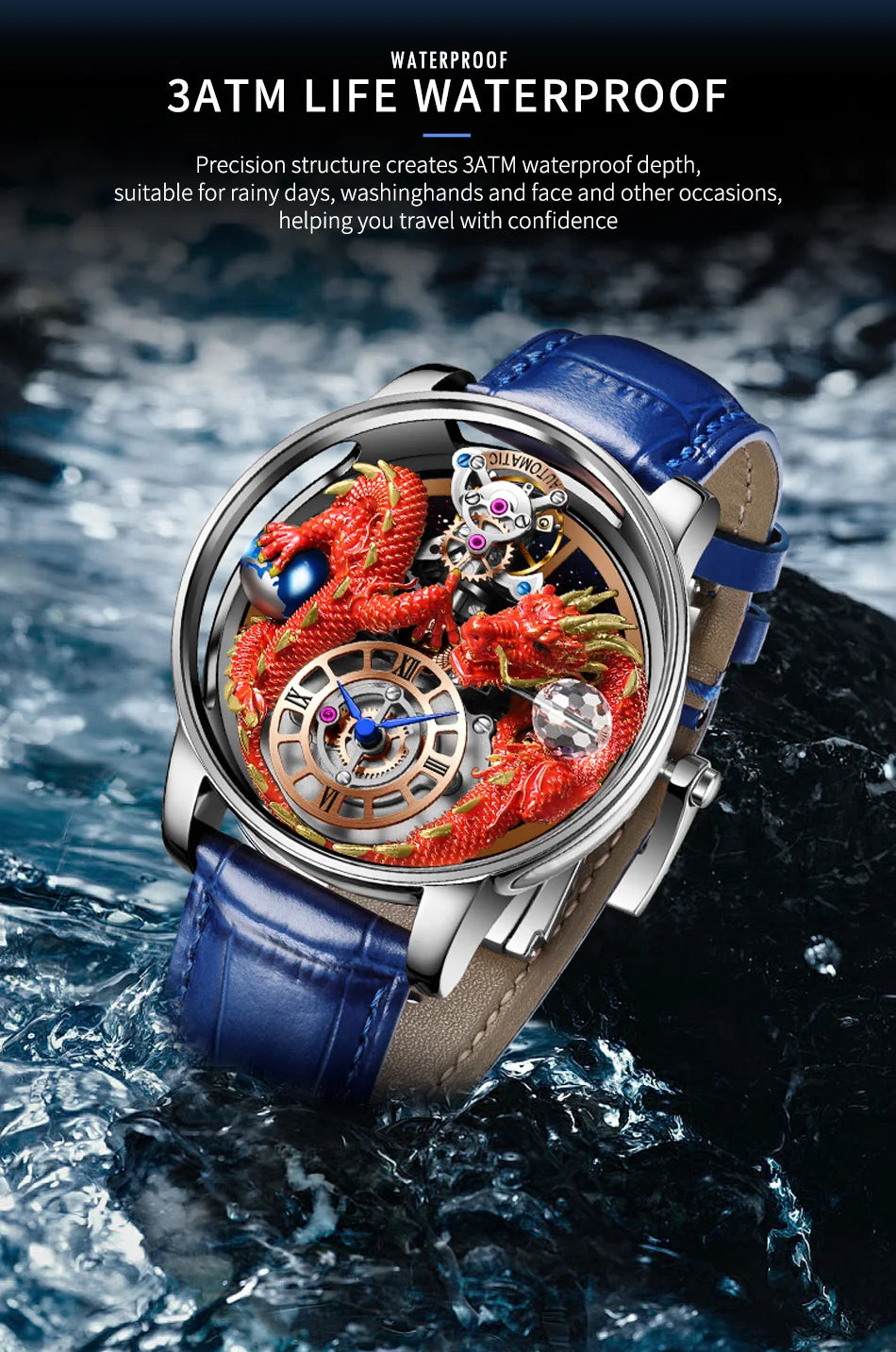 ⌚Montre Homme PINDU Design 2025 💎 Tourbillon Diamant | Verre Saphir • Étanche • Luxe Moderne