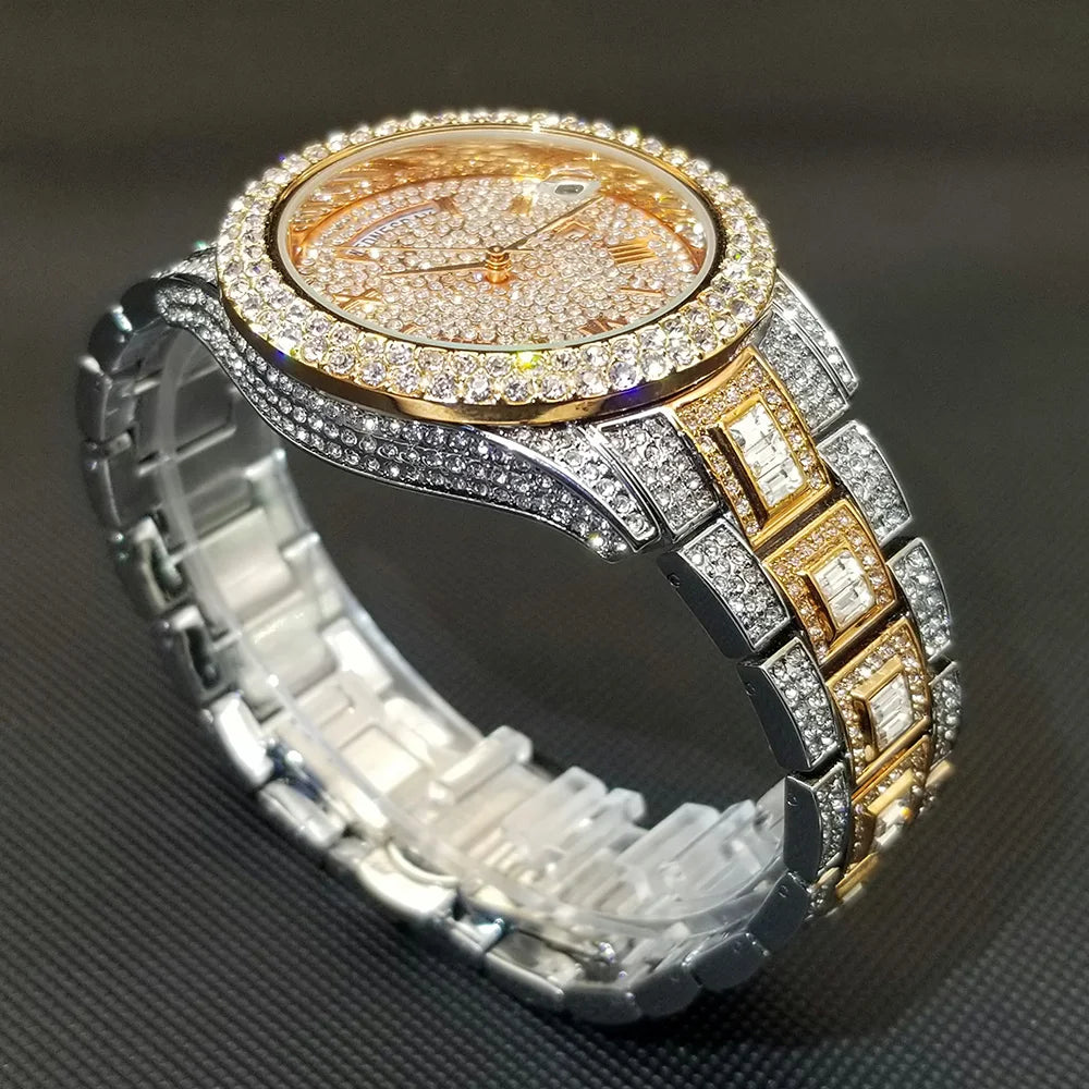 💎 Montre UNIGUET DR04 – Montre-bracelet Diamant Luxe Plaquée Or 18 Carats