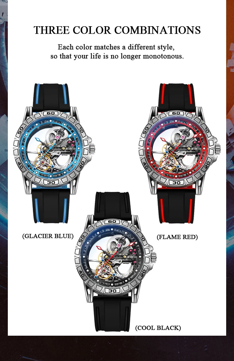 ⌚ MUSANFIGO 6026C – Montre Mécanique Automatique Édition Limitée à Cadran Squelette