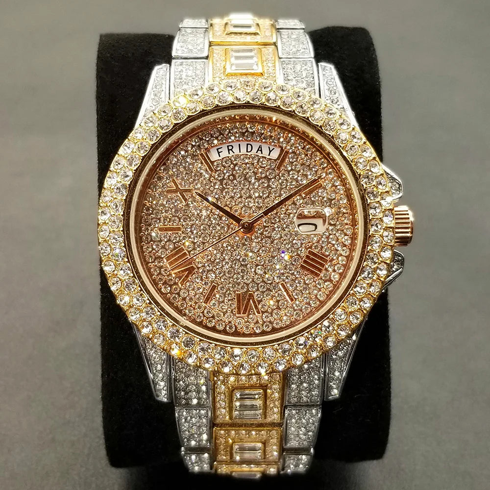 💎 Montre UNIGUET DR04 – Montre-bracelet Diamant Luxe Plaquée Or 18 Carats