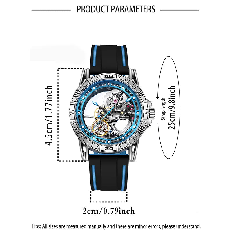 ⌚ MUSANFIGO 6026C – Montre Mécanique Automatique Édition Limitée à Cadran Squelette