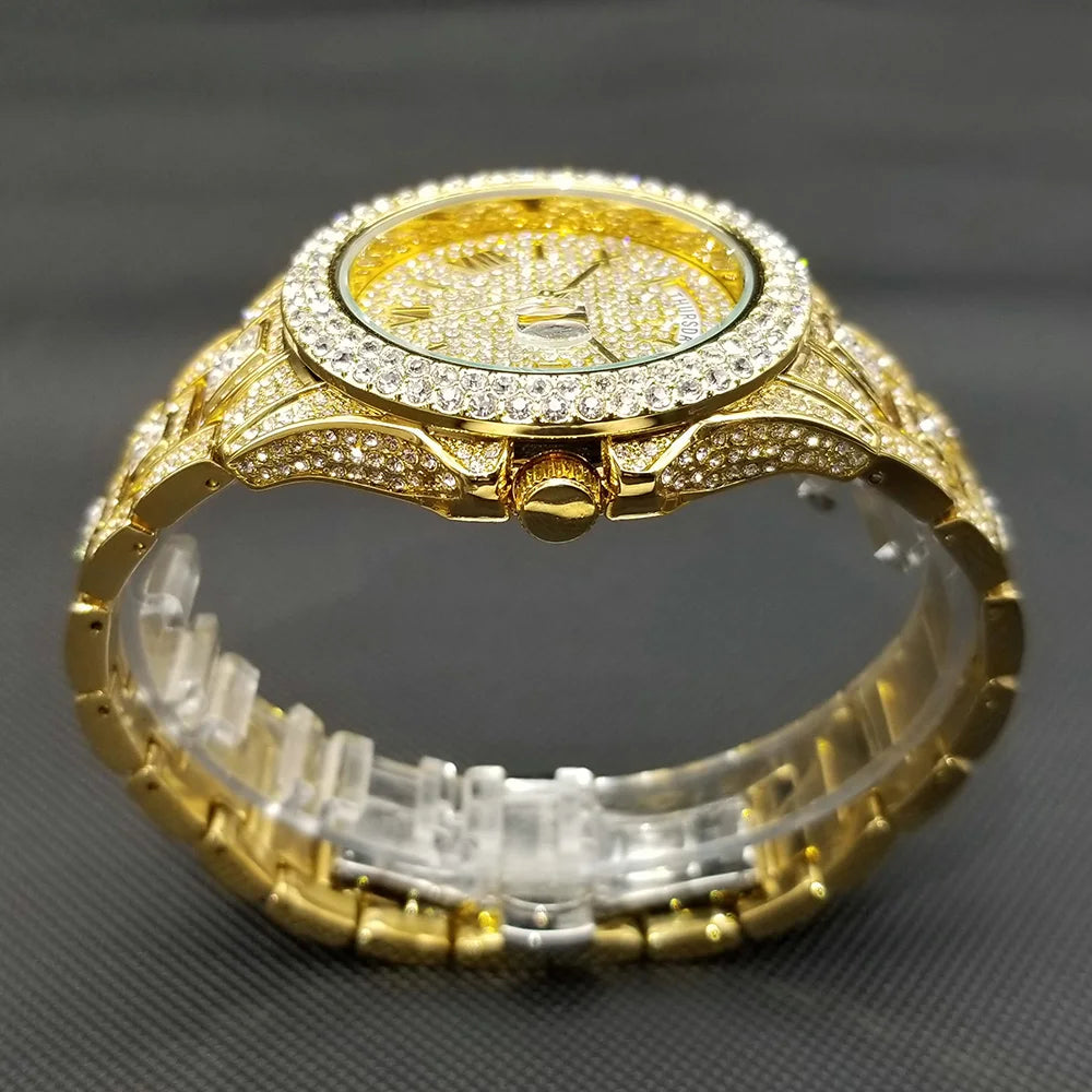 💎 Montre UNIGUET DR04 – Montre-bracelet Diamant Luxe Plaquée Or 18 Carats