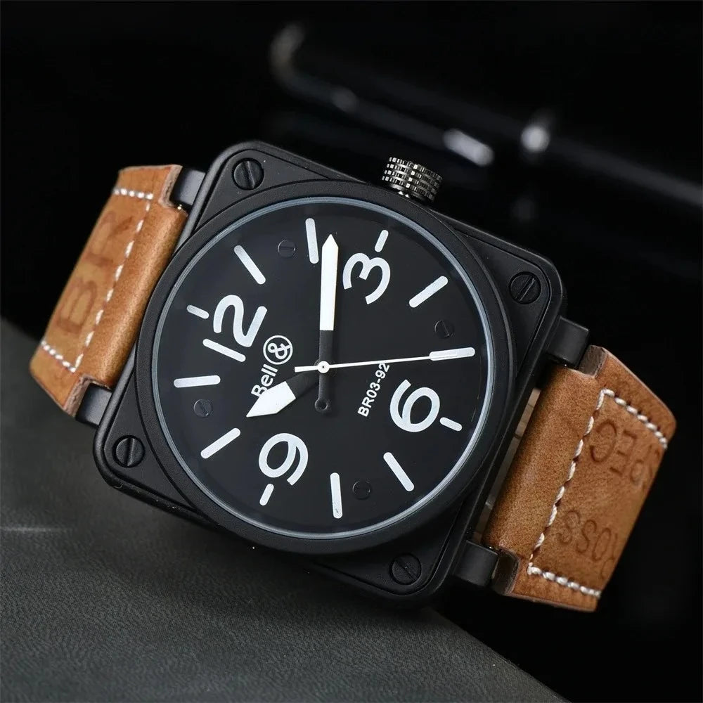 🛩️ Montre Automatique Homme 2025 – Édition Limitée Aviation BR03-92