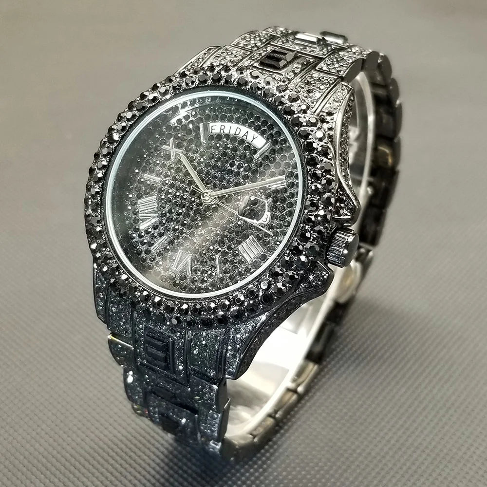 💎 Montre UNIGUET DR04 – Montre-bracelet Diamant Luxe Plaquée Or 18 Carats