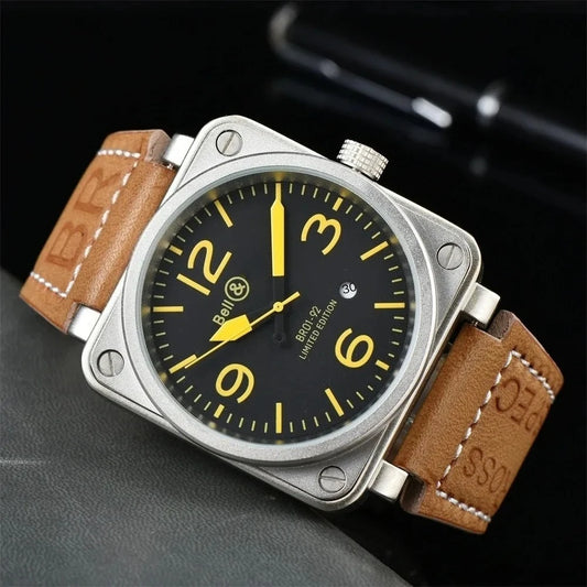 🛩️ Montre Automatique Homme 2025 – Édition Limitée Aviation BR03-92