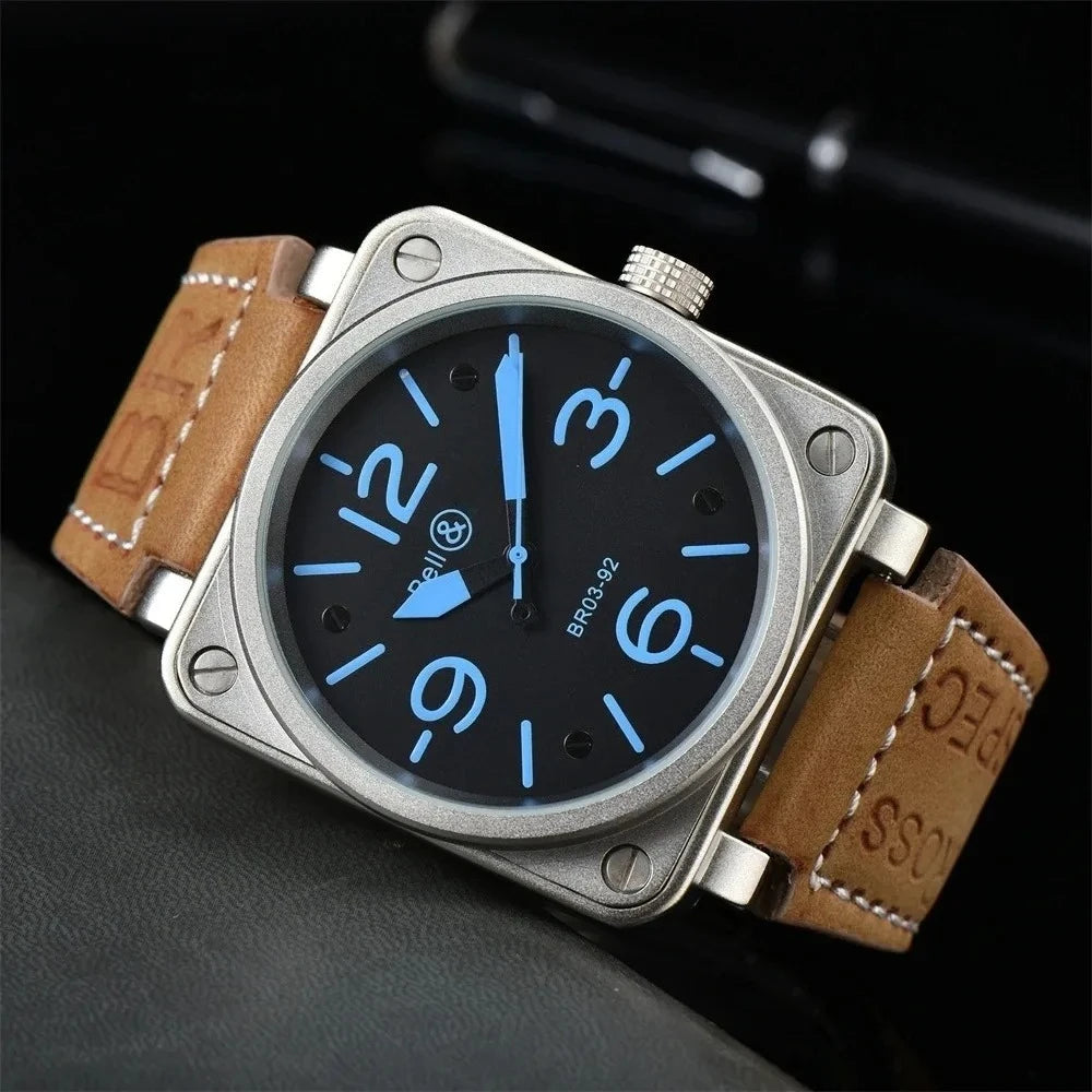 🛩️ Montre Automatique Homme 2025 – Édition Limitée Aviation BR03-92