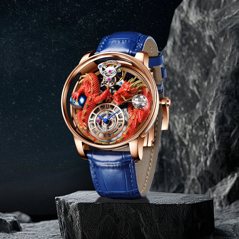 ⌚Montre Homme PINDU Design 2025 💎 Tourbillon Diamant | Verre Saphir • Étanche • Luxe Moderne