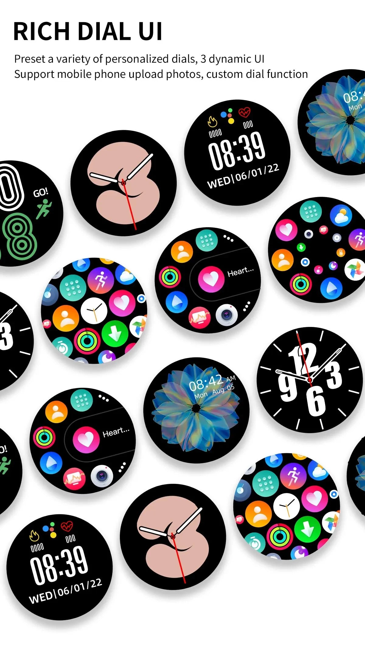 ⌚ LIGE 2024 – Montre Connectée Haut de Gamme | Bluetooth, Appels, Suivi Santé & Cadran Personnalisé + Boîte Incluse