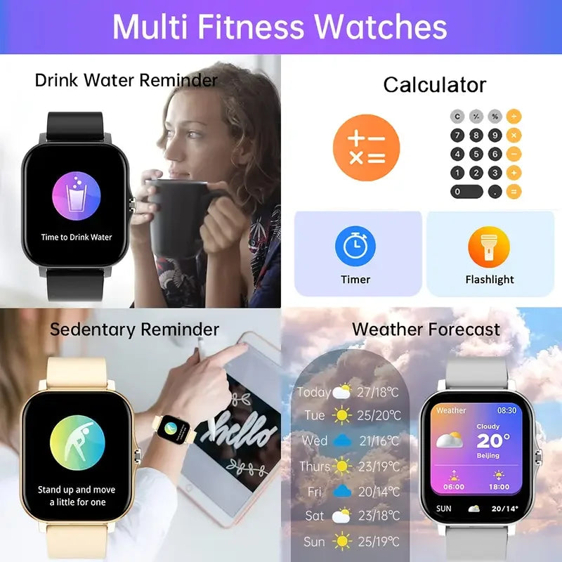 KESHUYOU 2025 SmartWatch — Élégance, Bien-être & Connectivité au Poignet