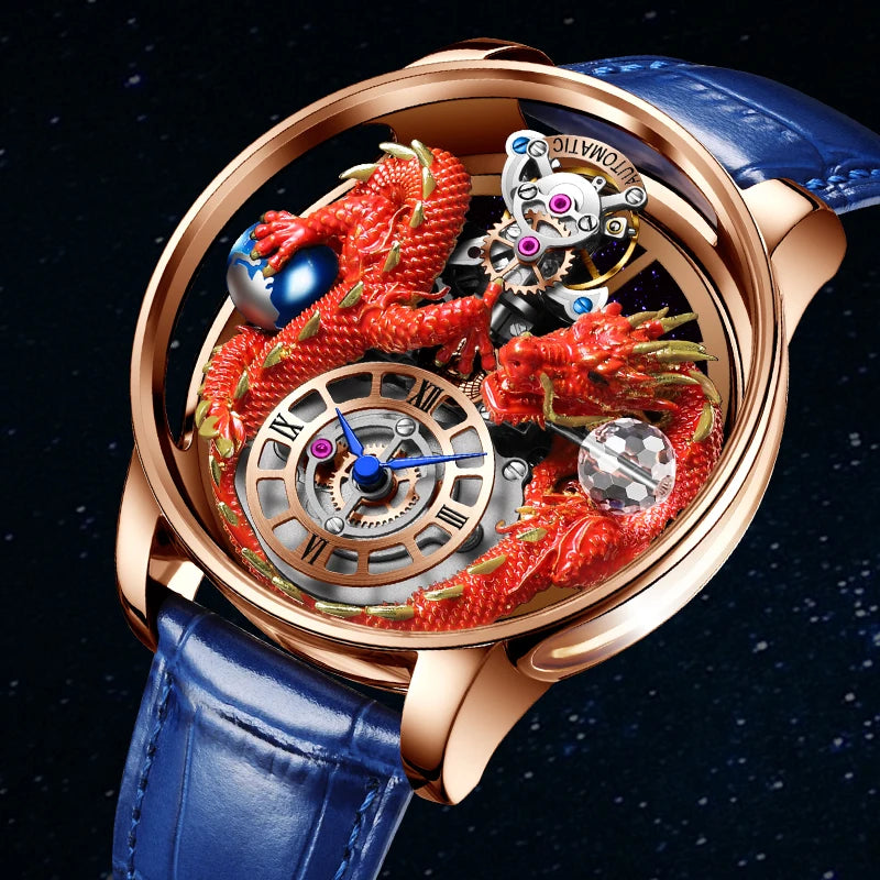⌚Montre Homme PINDU Design 2025 💎 Tourbillon Diamant | Verre Saphir • Étanche • Luxe Moderne