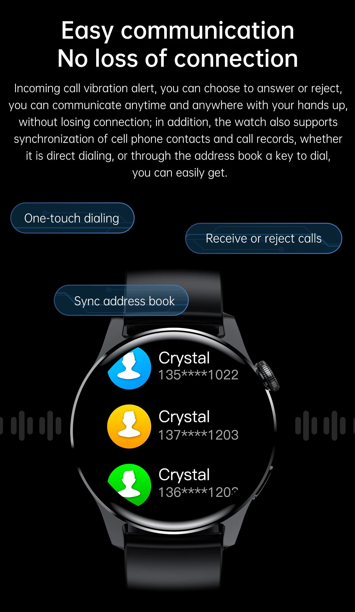 ⌚ WELAIDE W4 – Montre Connectée de Santé & Fitness | Écran OLED HD 1.43" | Appels Bluetooth & Suivi Cardiaque