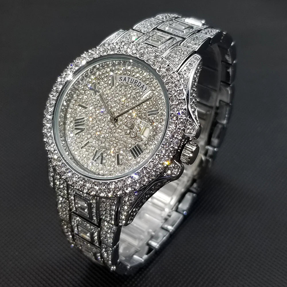 💎 Montre UNIGUET DR04 – Montre-bracelet Diamant Luxe Plaquée Or 18 Carats