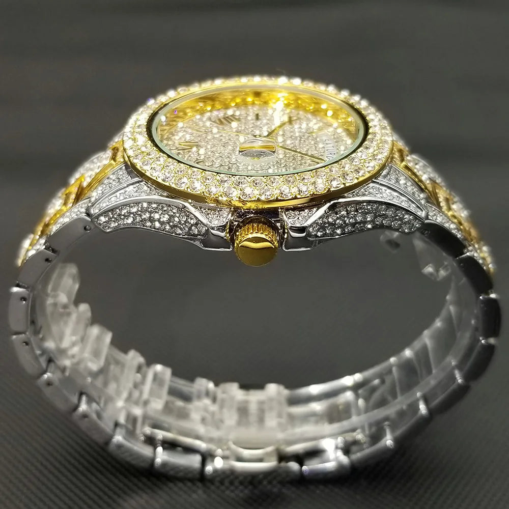 💎 Montre UNIGUET DR04 – Montre-bracelet Diamant Luxe Plaquée Or 18 Carats