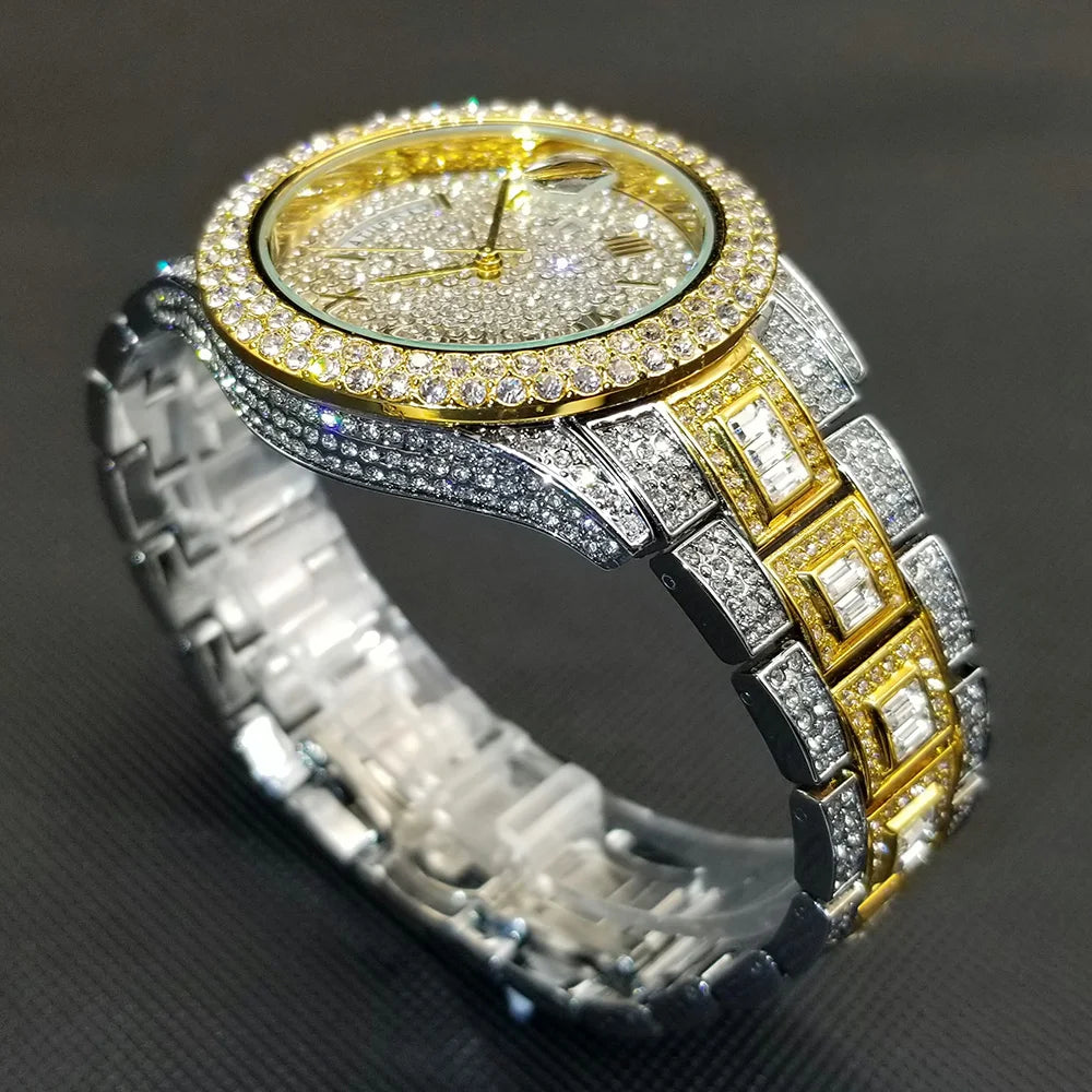 💎 Montre UNIGUET DR04 – Montre-bracelet Diamant Luxe Plaquée Or 18 Carats
