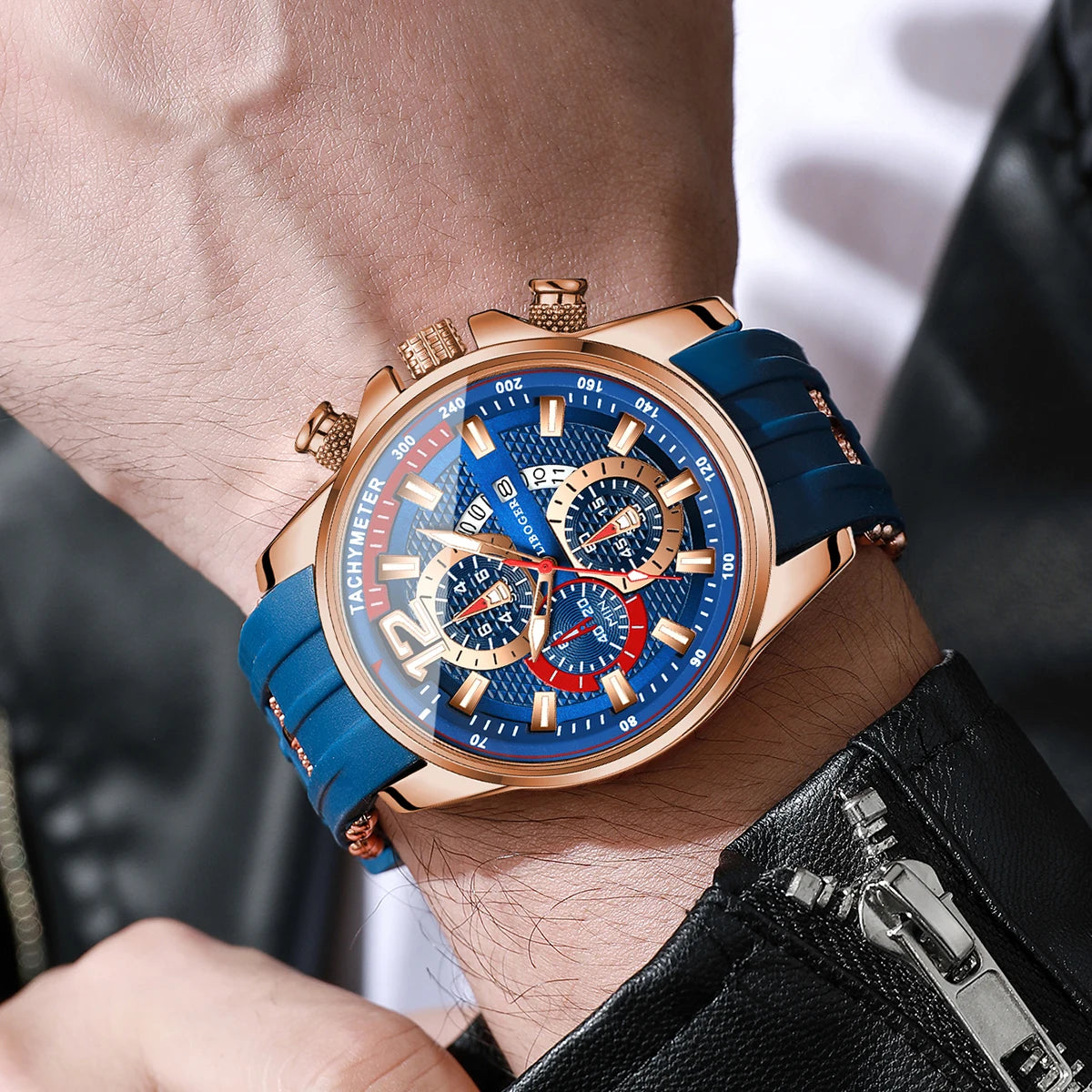 Montre Homme YOLAKO – Élégance Arabe & Style Sport Chic