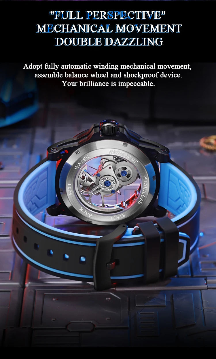 ⌚ MUSANFIGO 6026C – Montre Mécanique Automatique Édition Limitée à Cadran Squelette