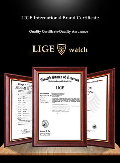 ⌚ LIGE Sport Luxe – Montre Homme Étanche en Acier Inoxydable