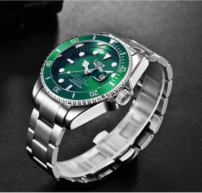 ⌚ LIGE Sport Luxe – Montre Homme Étanche en Acier Inoxydable