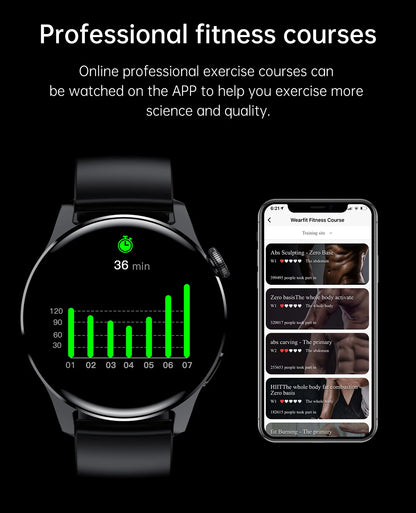 ⌚ WELAIDE W4 – Montre Connectée de Santé & Fitness | Écran OLED HD 1.43" | Appels Bluetooth & Suivi Cardiaque