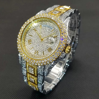 💎 Montre UNIGUET DR04 – Montre-bracelet Diamant Luxe Plaquée Or 18 Carats