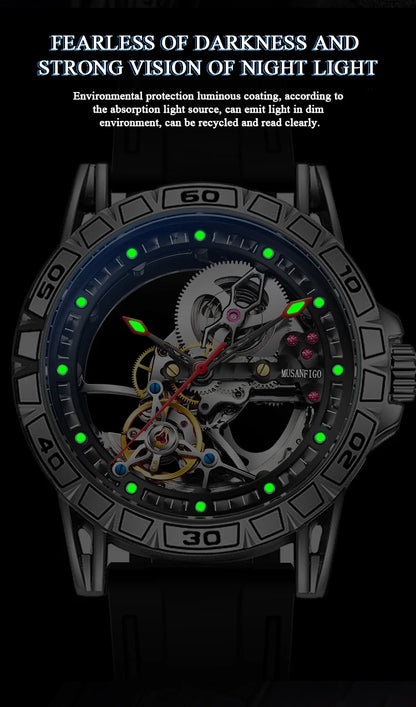 ⌚ MUSANFIGO 6026C – Montre Mécanique Automatique Édition Limitée à Cadran Squelette