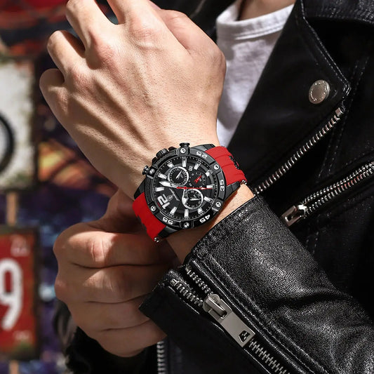 ⌚ POEDAGAR Luxury Chronograph – Montre Homme Sport & Élégance
