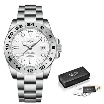 ⌚ LIGE Sport Luxe – Montre Homme Étanche en Acier Inoxydable