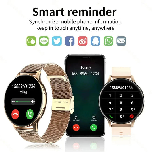 ⌚ LIGE 2024 – Montre Connectée Haut de Gamme | Bluetooth, Appels, Suivi Santé & Cadran Personnalisé + Boîte Incluse