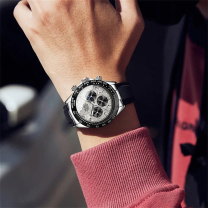 🌙 Montre Homme OLEVS 2875 – Chronographe de Luxe à Phase de Lune
