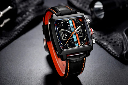 Montre Automatique Homme PAULAREIS P – Élégance sportive, mouvement mécanique, bracelet en caoutchouc et design luxueux