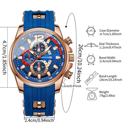 Montre Homme YOLAKO – Élégance Arabe & Style Sport Chic
