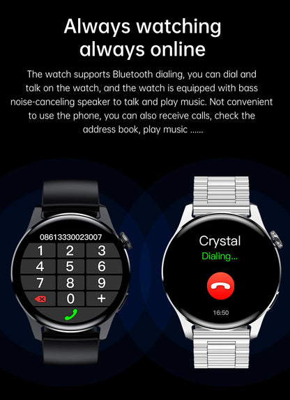 ⌚ WELAIDE W4 – Montre Connectée de Santé & Fitness | Écran OLED HD 1.43" | Appels Bluetooth & Suivi Cardiaque