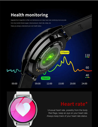 ⌚ LIGE 2024 – Montre Connectée Haut de Gamme | Bluetooth, Appels, Suivi Santé & Cadran Personnalisé + Boîte Incluse