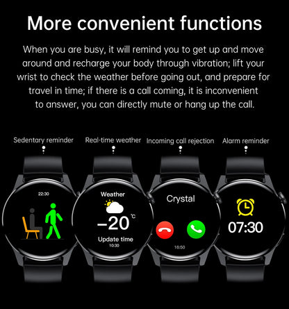 ⌚ WELAIDE W4 – Montre Connectée de Santé & Fitness | Écran OLED HD 1.43" | Appels Bluetooth & Suivi Cardiaque