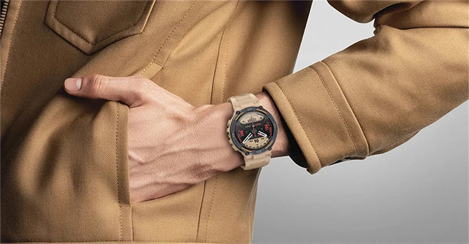 ⌚ ChiBear Military Outdoor Smartwatch – Montre Connectée Tactique GPS & LED pour Hommes