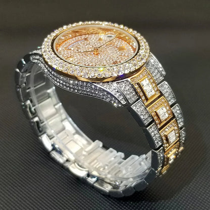 💎 Montre UNIGUET DR04 – Montre-bracelet Diamant Luxe Plaquée Or 18 Carats